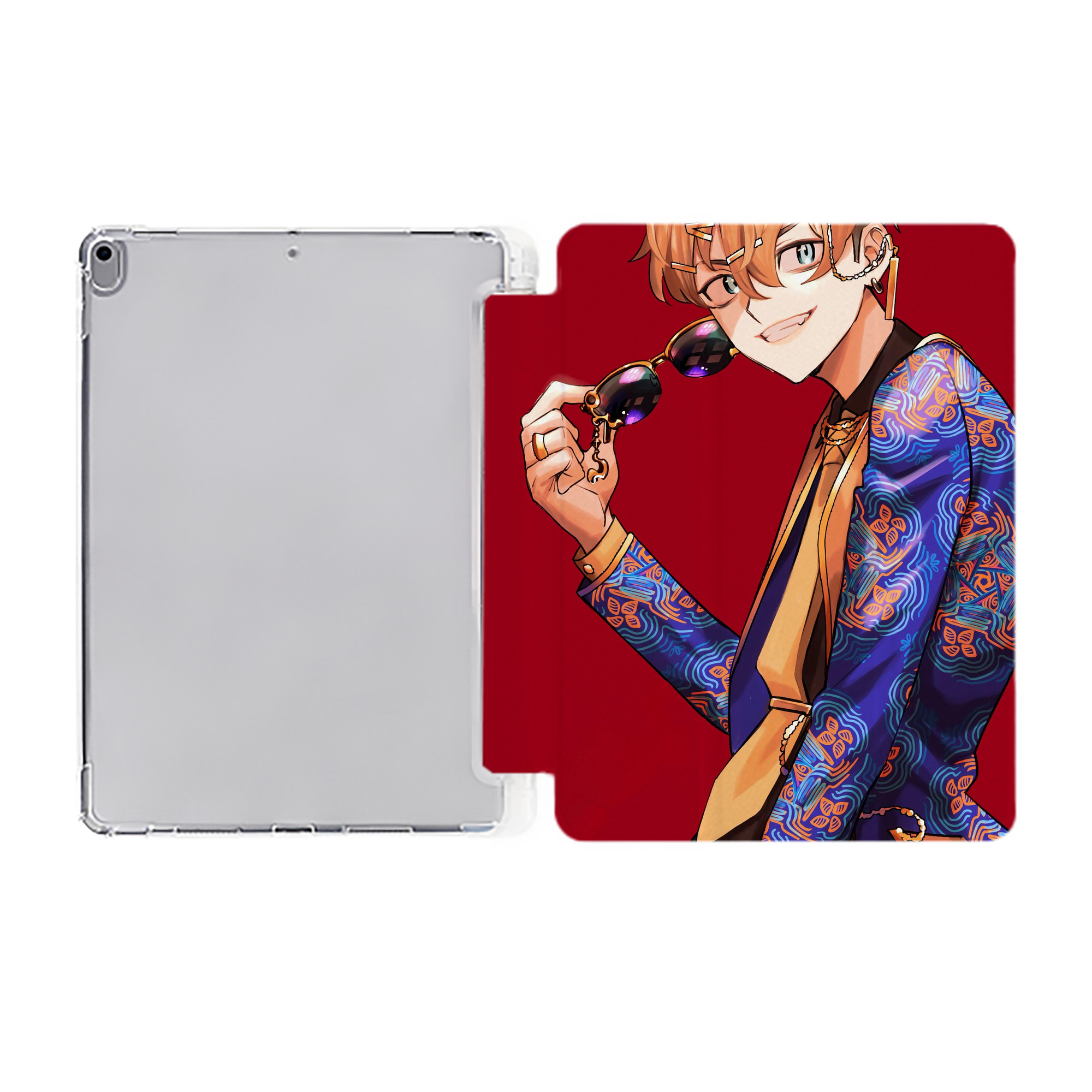 （画像用） 東京リベンジャーズ Tokyo Revengers IPad ケース ペン収納付き 三つ折りスタンド PUレザー×シリコン 対応機種9.5/10.5/10.9インチ